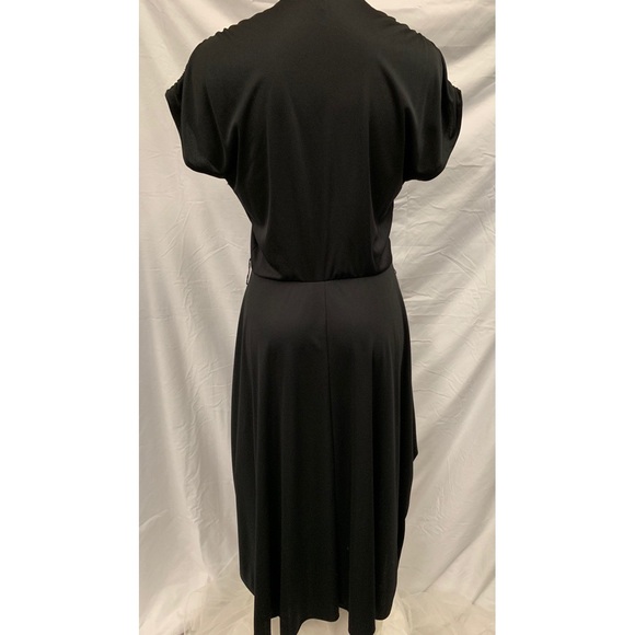 Vintage Black Dress with Silver Embellishments - Picture 3 of 6